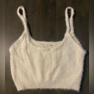 Garage Cozy White Fuzzy Top